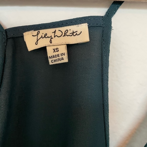 Green sparkle sheer tank top - Picture 7 of 7